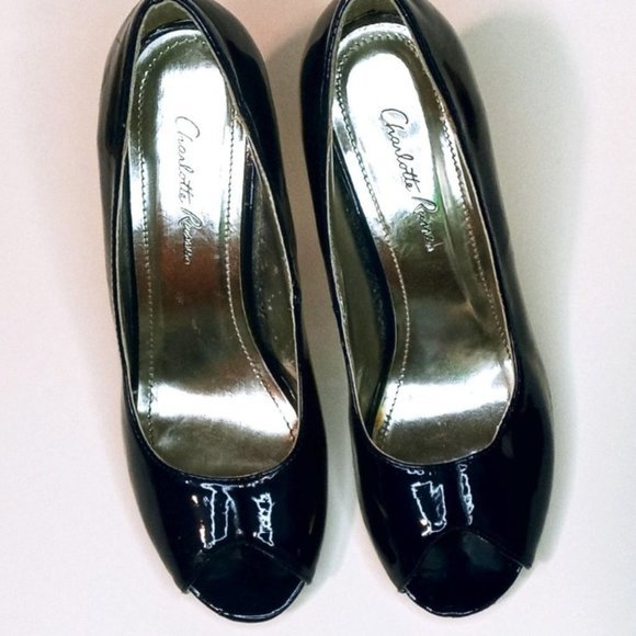 Charlotte Ruse. blue satin, 4" heel - Picture 2 of 4